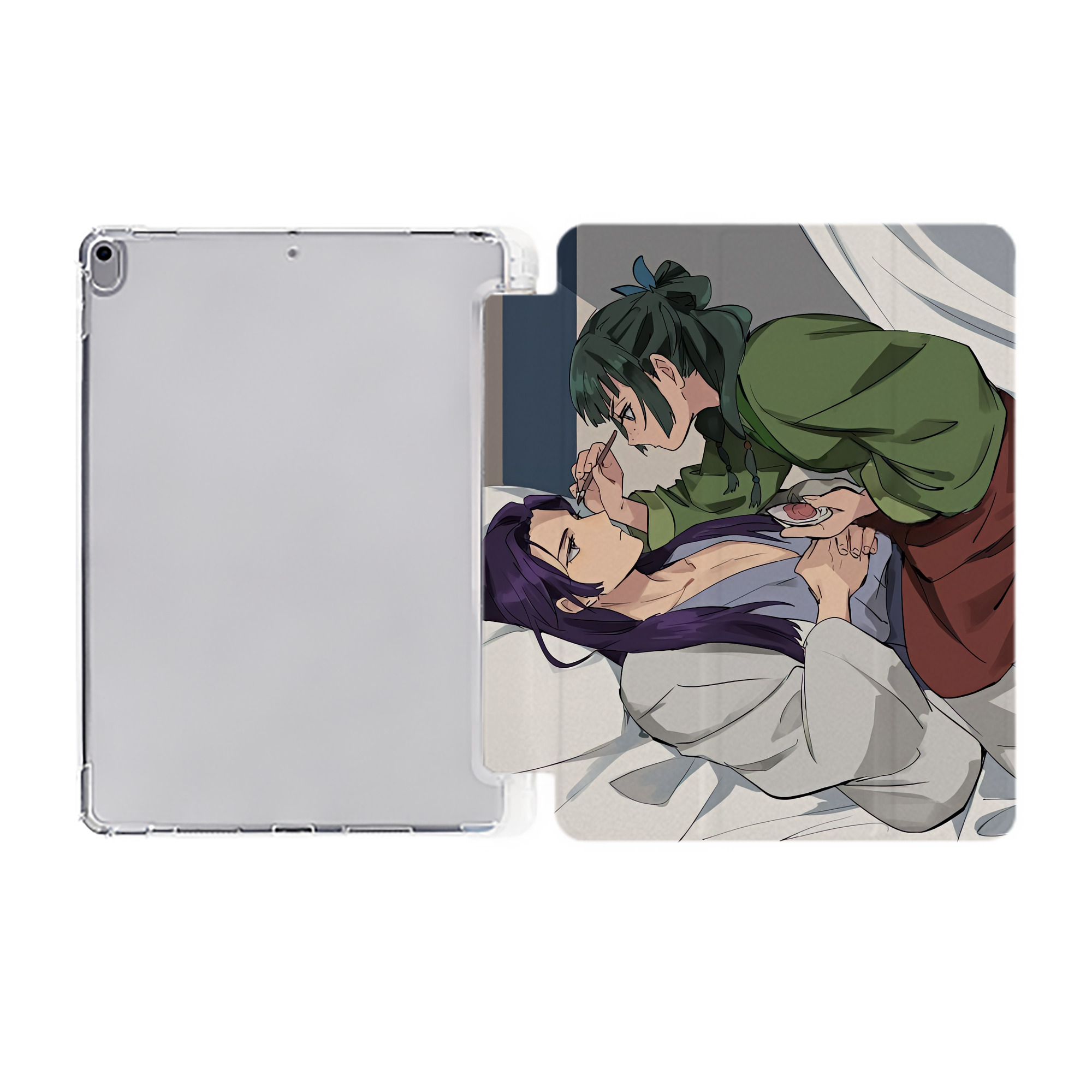 （画像用） 薬屋のひとりごと The Apothecary Diaries IPad ケース ペン収納付き 三つ折りスタンド PUレザー×シリコン 対応機種9.5/10.5/10.9インチ